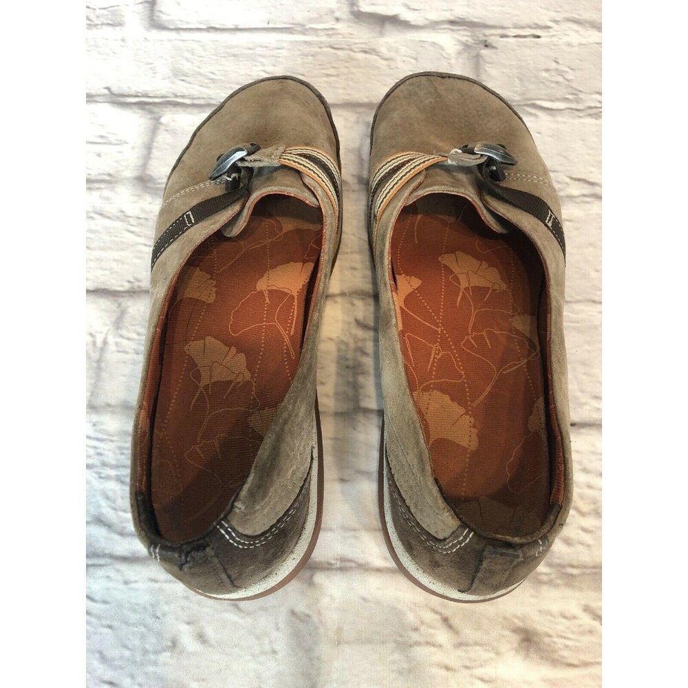 CHACO CLARA Tan Nubuck Flats Slip On Shoes Buckle Womens 8.5 (g1f) - Picture 4 of 10